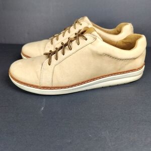 Clarks Leather Unstructured Sneakers Comfort Walking Stylish Women Shoes Size 10